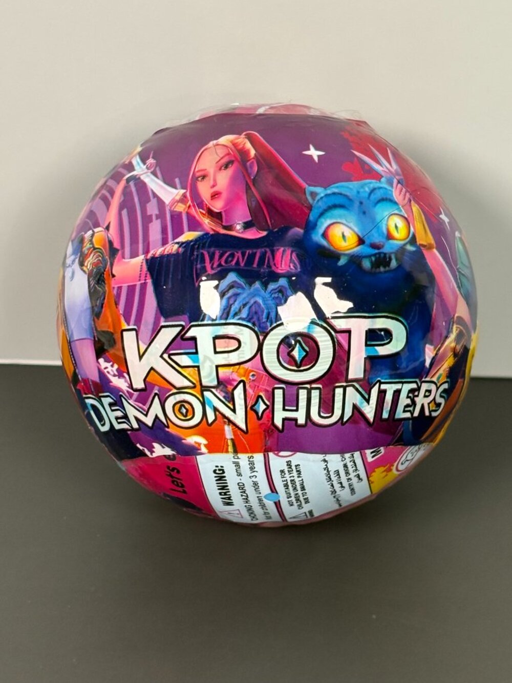 KPop Demon Hunters Mini Keychain Mystery Blind Ball Capsule Purple Sealed